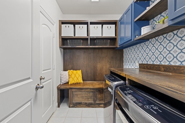2851 Clearwater Dr, Prosper, TX 75078 - mudroom with light tile patterned floors