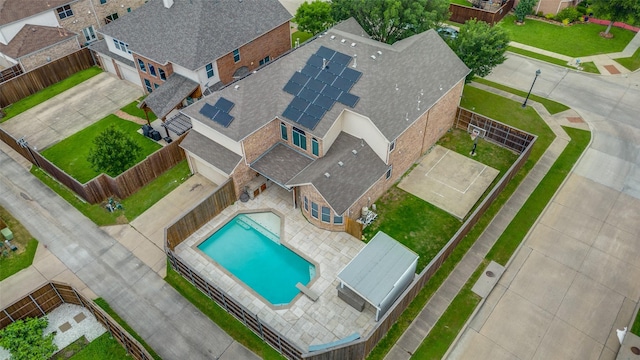 13274 Bayfield Dr, Frisco, TX 75033 - view from above of property with a pool area