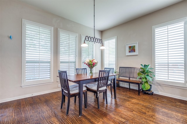 15630 Stonebridge Dr, Frisco, TX 75035 - dining area featuring baseboards and dark wood-style floors