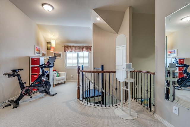 15630 Stonebridge Dr, Frisco, TX 75035 - workout room featuring carpet flooring and baseboards