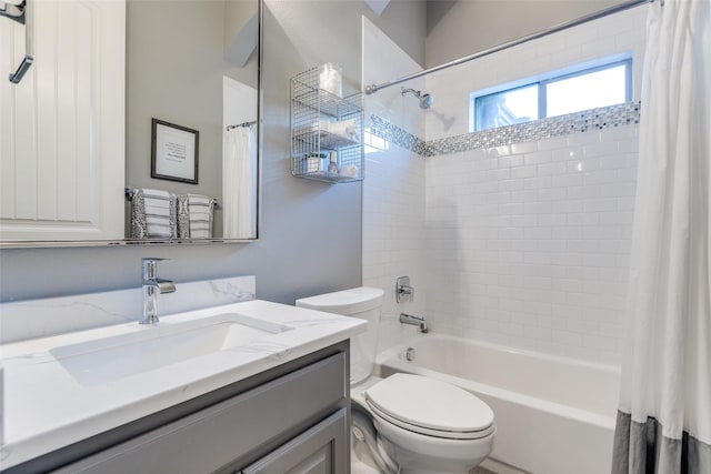 2758 Sharlis Dr, Frisco, TX 75036 - bathroom with shower / bath combo, vanity, and toilet