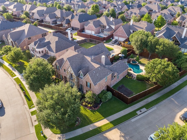 2758 Sharlis Dr, Frisco, TX 75036 - aerial view of residential area with a pool area