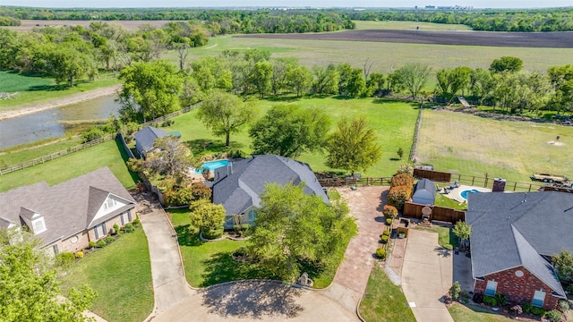 140 Daisey Ln, Justin, TX 76247 - aerial view of sparsely populated area featuring a tree filled landscape