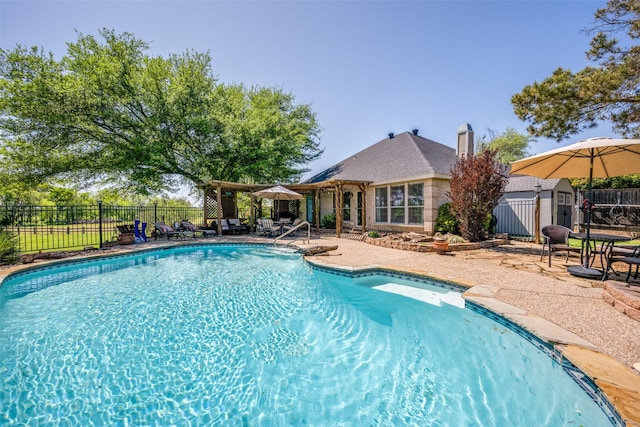 140 Daisey Ln, Justin, TX 76247 - view of pool featuring a patio area