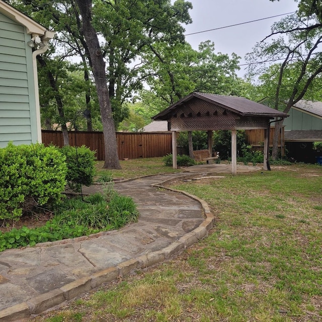 1509 W Hull St, Denison, TX 75020 - view of yard featuring a gazebo