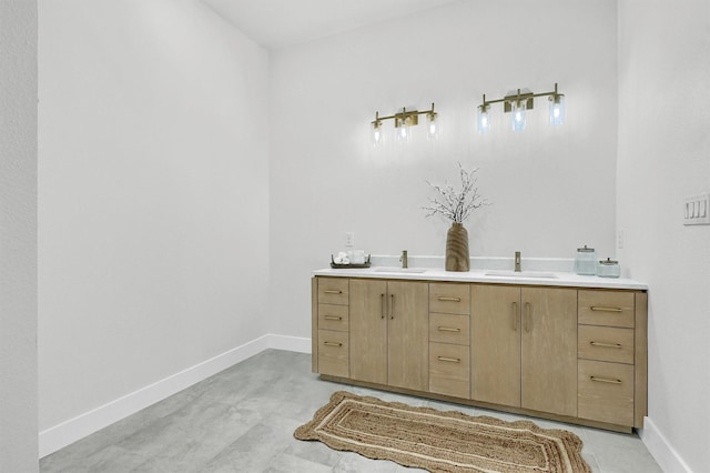 320 Bentwood Dr, Pottsboro, TX 75076 - bathroom with baseboards and double vanity