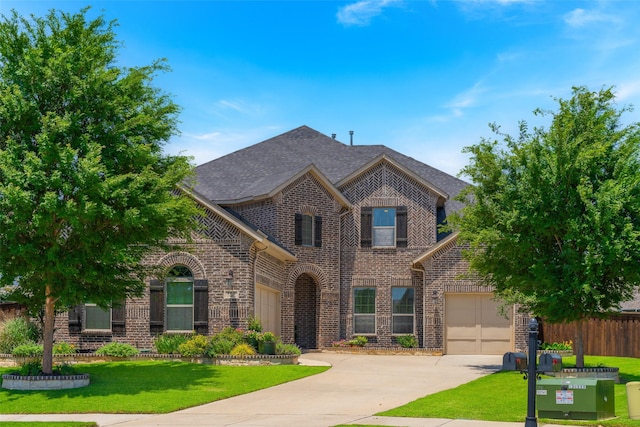 760 Ascot Ct, Prosper, TX 75078 - view of front of property featuring brick siding, driveway, a garage, and roof with shingles