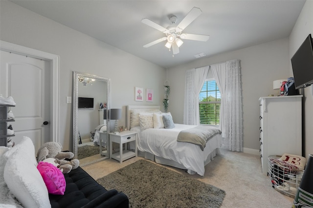 760 Ascot Ct, Prosper, TX 75078 - carpeted bedroom with a ceiling fan