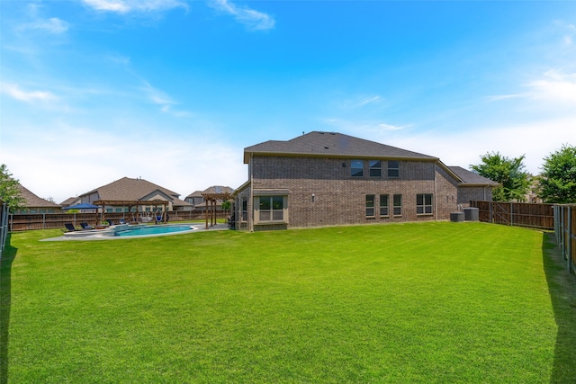 760 Ascot Ct, Prosper, TX 75078 - back of property featuring brick siding and central AC unit