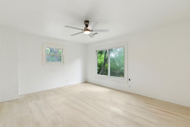4104 Middlebrook Rd, Fort Worth, TX 76116 - empty room featuring healthy amount of natural light, light wood-type flooring, and ceiling fan
