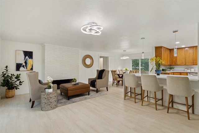 4104 Middlebrook Rd, Fort Worth, TX 76116 - living room featuring light wood-type flooring