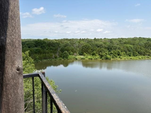125 Greenway Bnd, Pottsboro, TX 75076 - water view featuring a forest