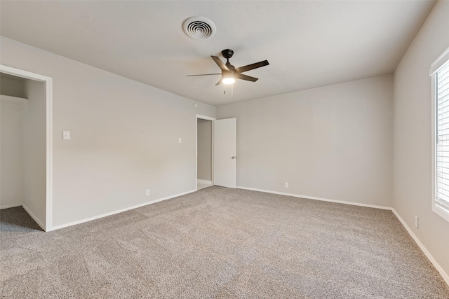 1822 Roberts Cut Off Rd, Fort Worth, TX 76114 - empty room with a ceiling fan, carpet, and baseboards