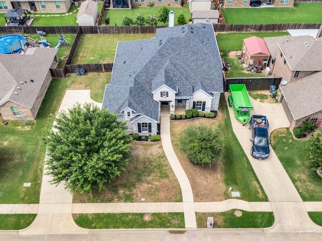 211 Debbie Way, Red Oak, TX 75154 - aerial perspective of suburban area
