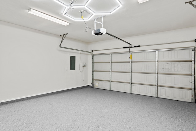 3717 Estacado Ln, Plano, TX 75025 - garage with electric panel and a garage door opener