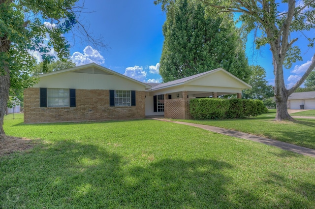 3422 Lanell Dr, Bossier City, LA 71112 - ranch-style home featuring brick siding and a front lawn