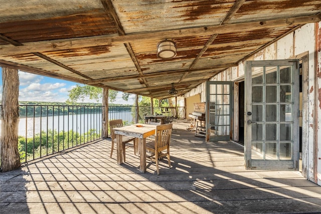 311 County Road 1710, Clifton, TX 76634 - view of patio with a water view