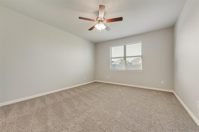 6314 Catalpa Dr, Venus, TX 76084 - empty room featuring light colored carpet, ceiling fan, and baseboards