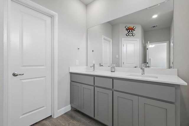 120 Texasage St, Rhome, TX 76078 - bathroom with double vanity and baseboards