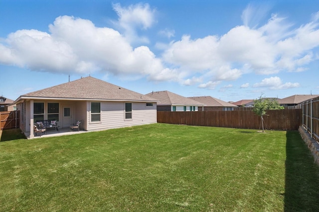 120 Texasage St, Rhome, TX 76078 - rear view of house with a patio area
