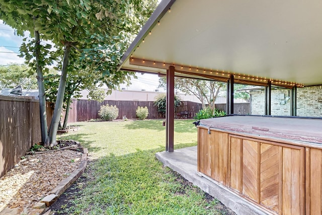 1308 Warwick St, Garland, TX 75040 - view of yard featuring a hot tub