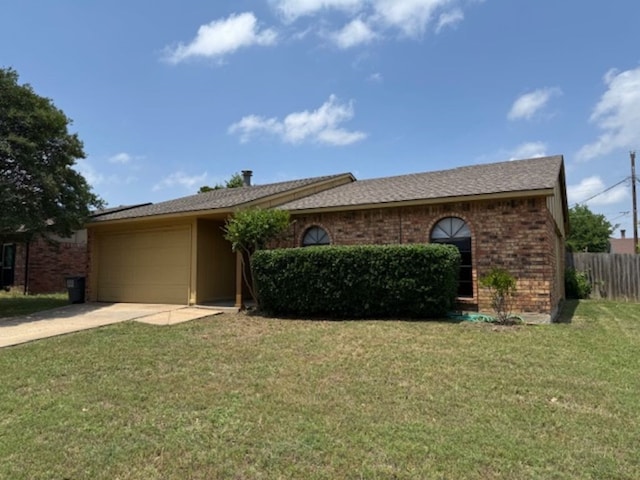 511 Hanover Dr, Allen, TX 75002 - ranch-style house with a garage, driveway, and brick siding