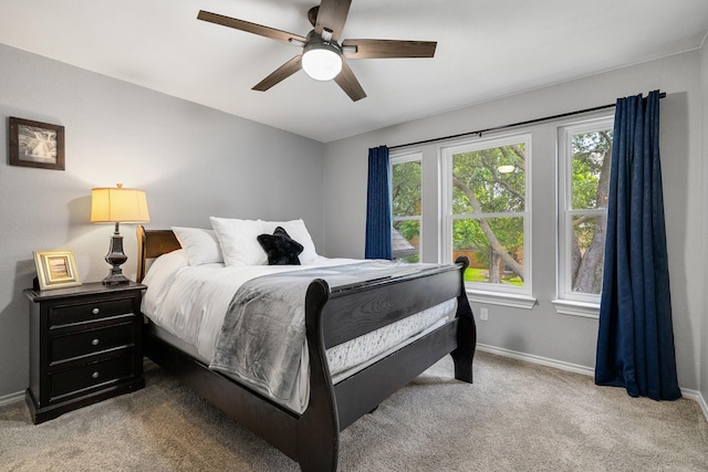 6821 Rochelle Dr, Plano, TX 75023 - carpeted bedroom featuring baseboards and a ceiling fan