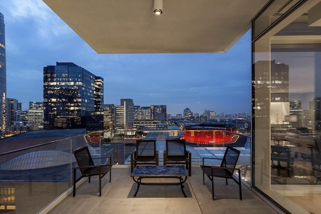 1747 Leonard St Unit 903, Dallas, TX 75201 - balcony featuring a view of city lights