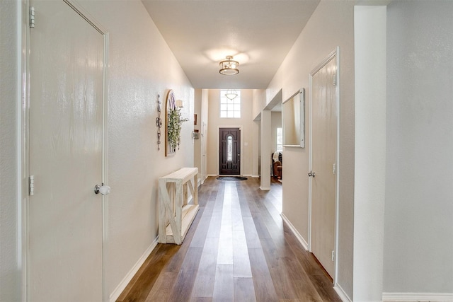 9861 Willowick Ave, Fort Worth, TX 76108 - entryway featuring wood finished floors and baseboards