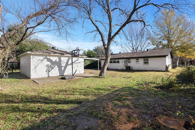2713 Wembley Dr, Garland, TX 75041 - view of yard with an outdoor structure and cooling unit