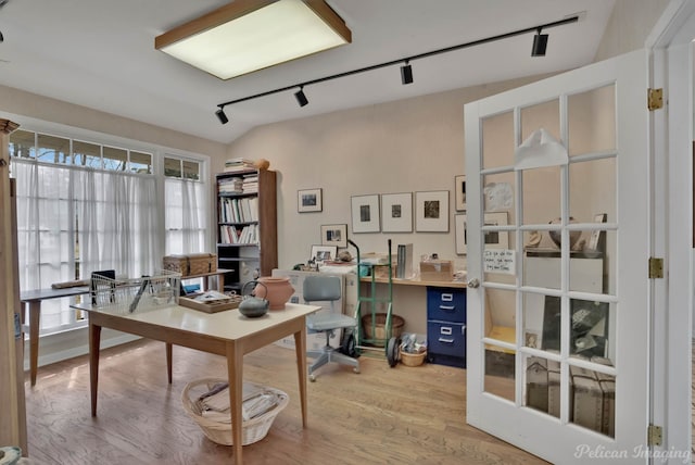 514 Pierremont Cir, Shreveport, LA 71106 - home office featuring track lighting and light wood-type flooring