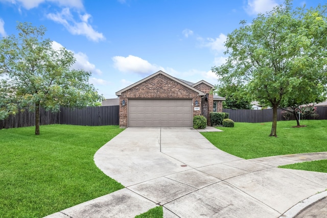 608 W Grove Cir, Anna, TX 75409 - single story home with brick siding, driveway, and an attached garage