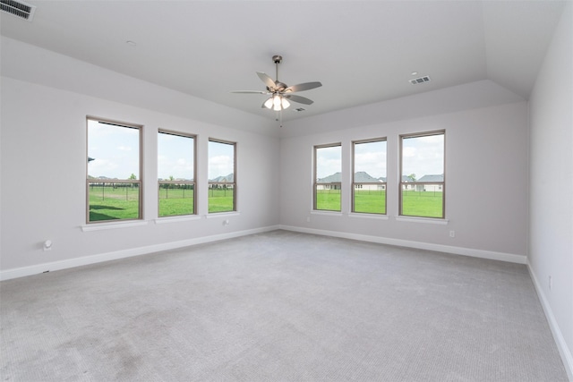 1230 Driftwood Ln, Lucas, TX 75002 - spare room featuring light colored carpet, ceiling fan, and baseboards