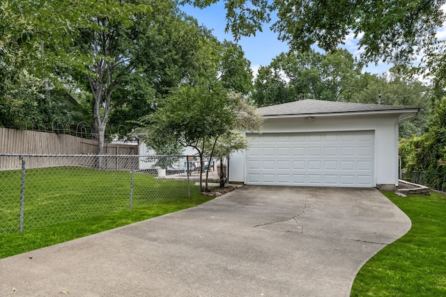 7805 Eagle Trl, Dallas, TX 75238 - view of front facade with concrete driveway and stucco siding