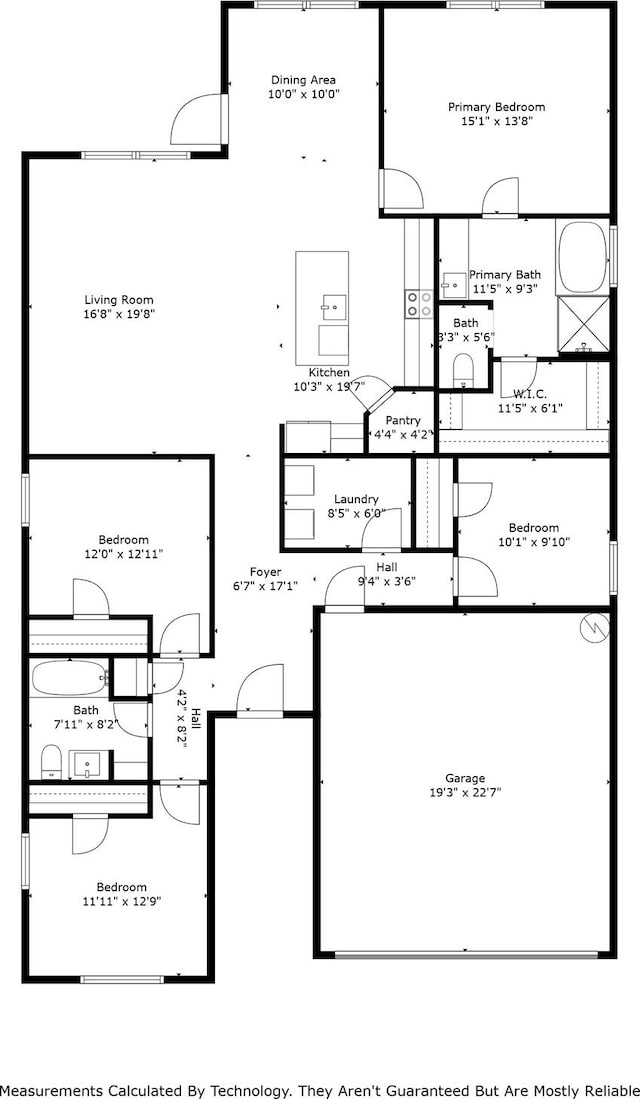 525 Brandy Ln, Tom Bean, TX 75489 - room layout
