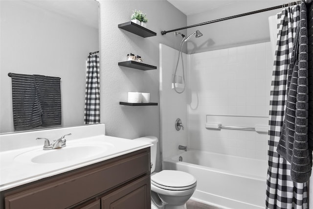 1433 Wind Dancer Trl, Fort Worth, TX 76131 - full bath featuring shower / bath combo, toilet, and vanity