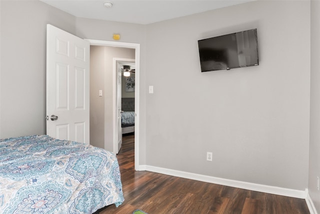 1433 Wind Dancer Trl, Fort Worth, TX 76131 - bedroom with dark wood finished floors and baseboards