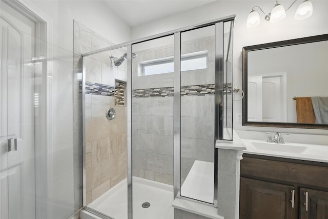 11512 Starlight Ranch Trl, Fort Worth, TX 76052 - bathroom with vanity and a shower stall
