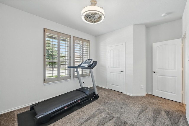 11512 Starlight Ranch Trl, Fort Worth, TX 76052 - workout room featuring carpet flooring and baseboards