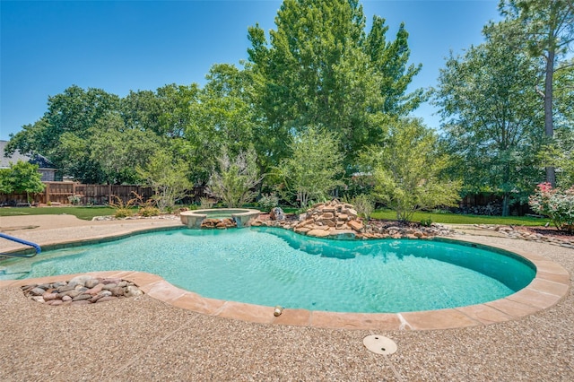 805 Cross Ln, Southlake, TX 76092 - view of pool featuring a pool with connected hot tub