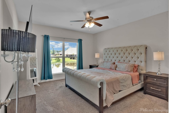 2087 Sand Crest Dr, Shreveport, LA 71118 - bedroom with carpet flooring and ceiling fan