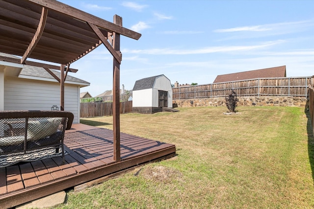 3007 Glenwood Ct, Aubrey, TX 76227 - view of yard featuring a wooden deck