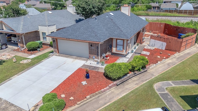 2135 Rose Cliff Ln, Carrollton, TX 75007 - aerial view of property and surrounding area