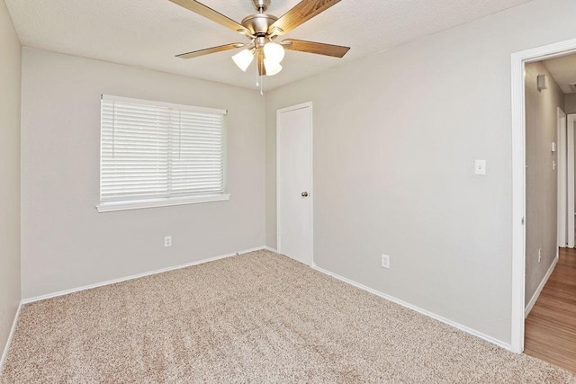 5907 Cohoke Dr, Arlington, TX 76018 - carpeted empty room with ceiling fan and baseboards