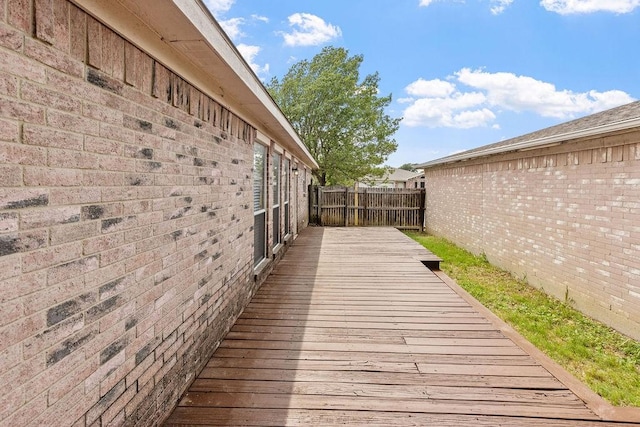 5907 Cohoke Dr, Arlington, TX 76018 - wooden deck with a fenced backyard