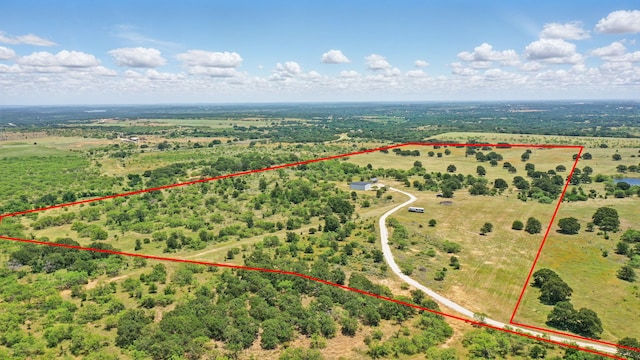 18230 Interstate 20, Cisco, TX 76437 - overview of rural landscape with property boundaries highlighted