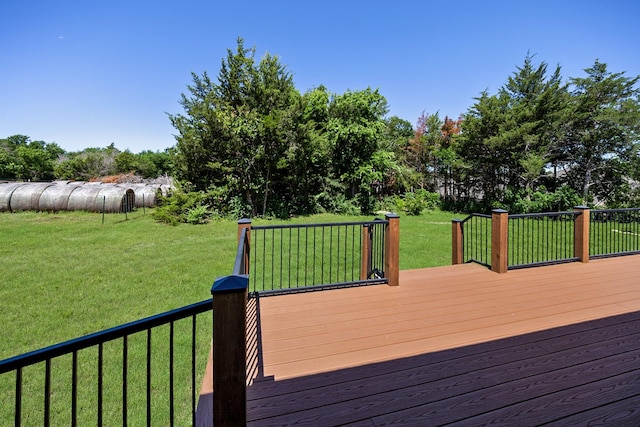4107 Highland Rd, Melissa, TX 75454 - wooden deck featuring a yard