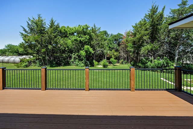 4107 Highland Rd, Melissa, TX 75454 - wooden deck with a lawn