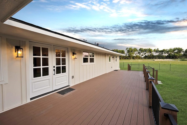 4107 Highland Rd, Melissa, TX 75454 - deck featuring a lawn