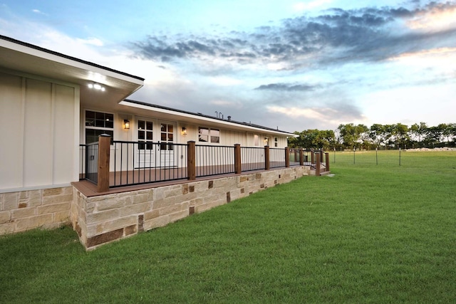 4107 Highland Rd, Melissa, TX 75454 - yard at dusk featuring a yard